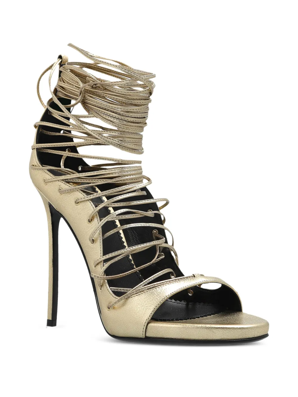 DSQUARED2 130mm leather sandals - Goud