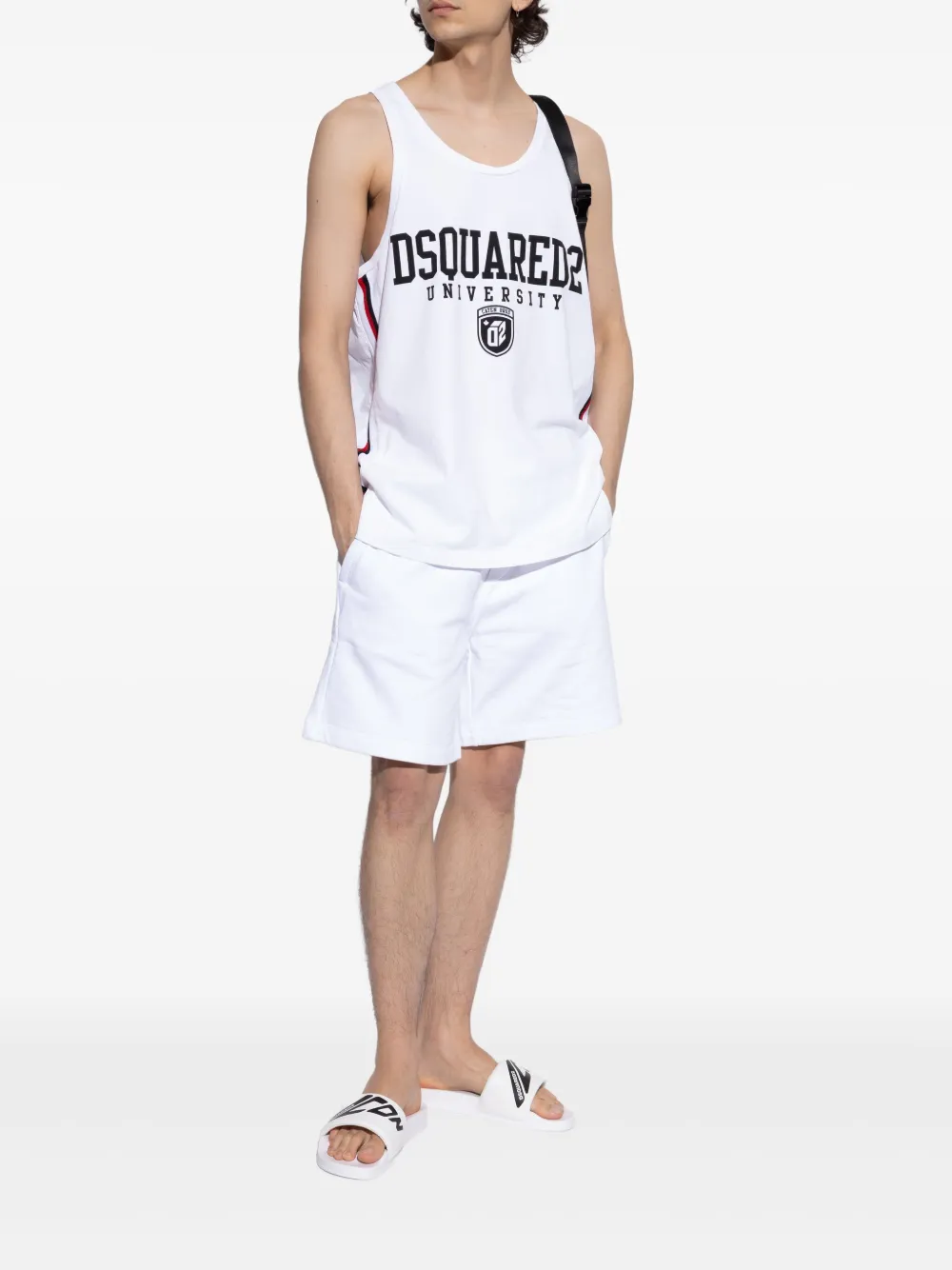 DSQUARED2 logo slides White
