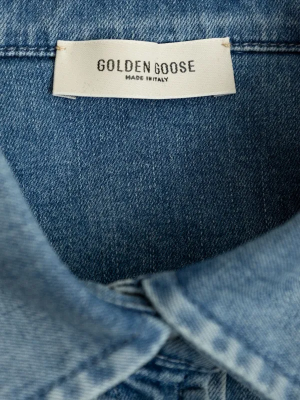 slim fit dress slacks Golden Goose Deluxe Brand Cotton Sweatshirt With Iconic Frontal Star –  Ellie Belle main image 1