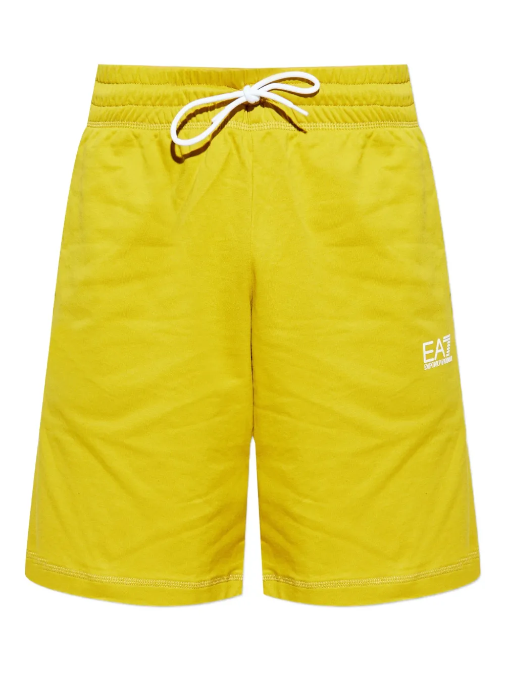 Ea7 Emporio Armani logo-print track shorts | Yellow | Image 1