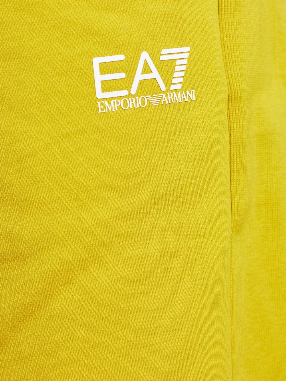 Ea7 Emporio Armani Trainingsshorts met logoprint Geel