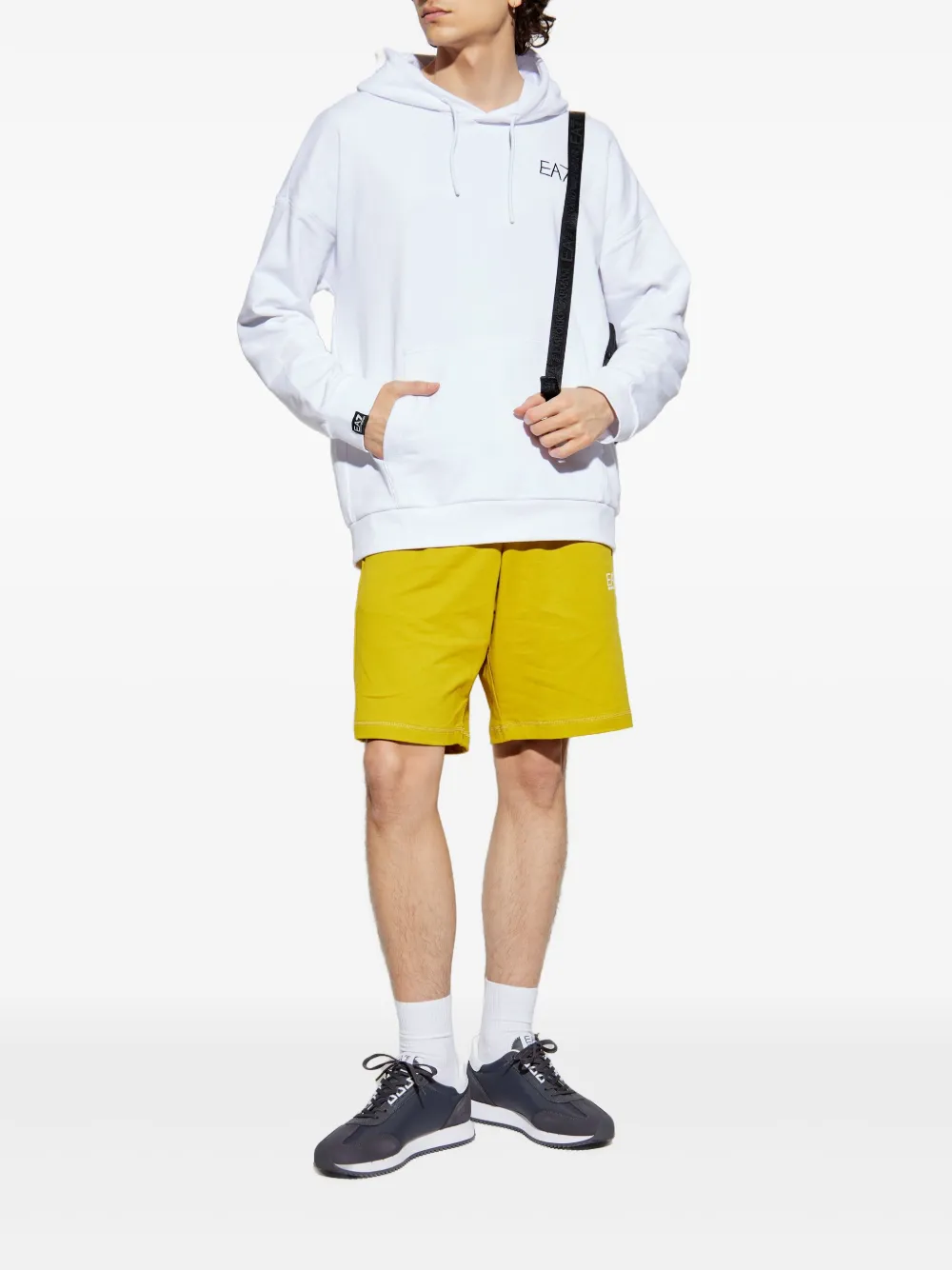 Ea7 Emporio Armani logo-print track shorts | Track & Running Shorts | Image 2