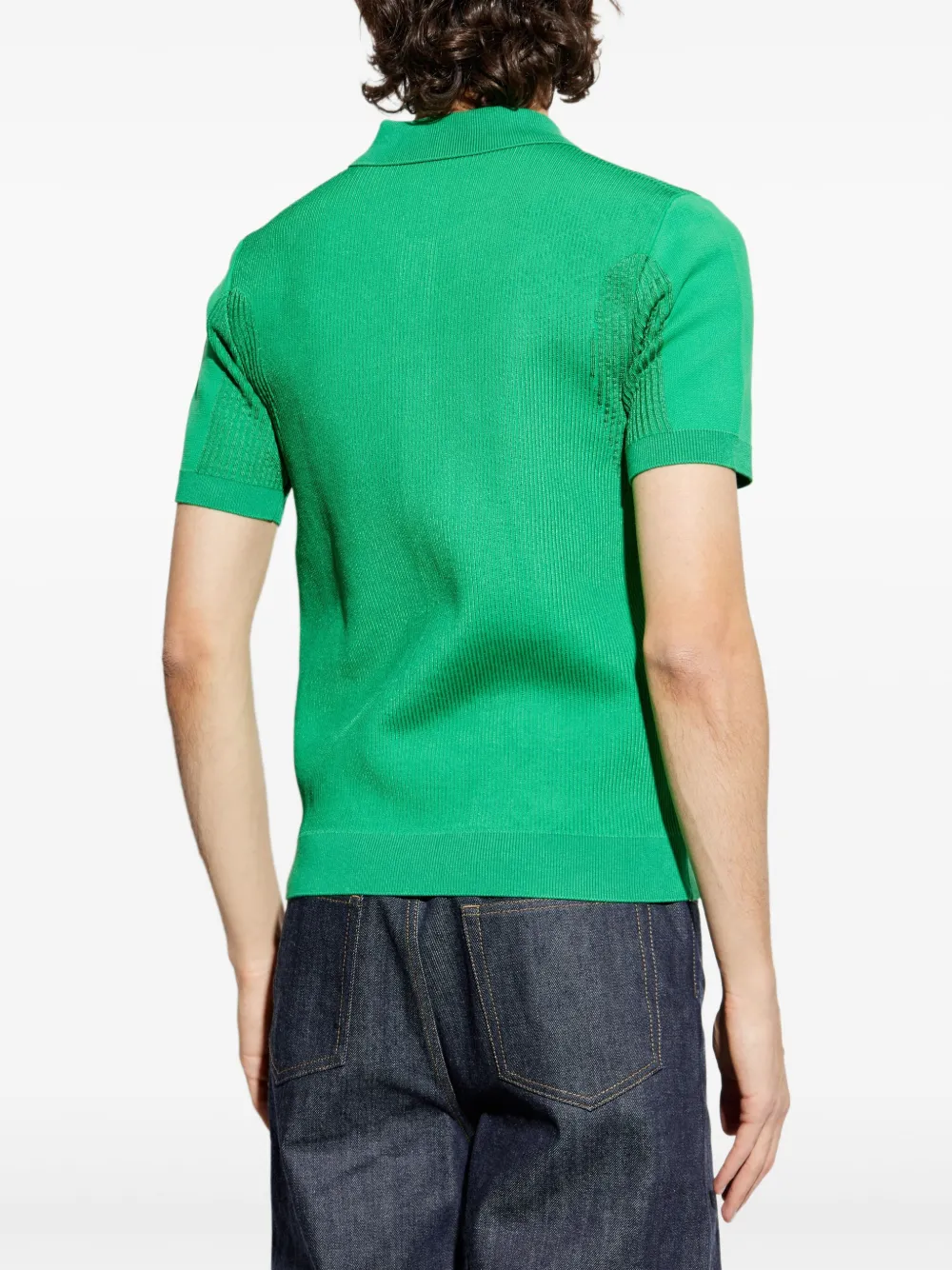 Lacoste Geribbeld poloshirt Groen