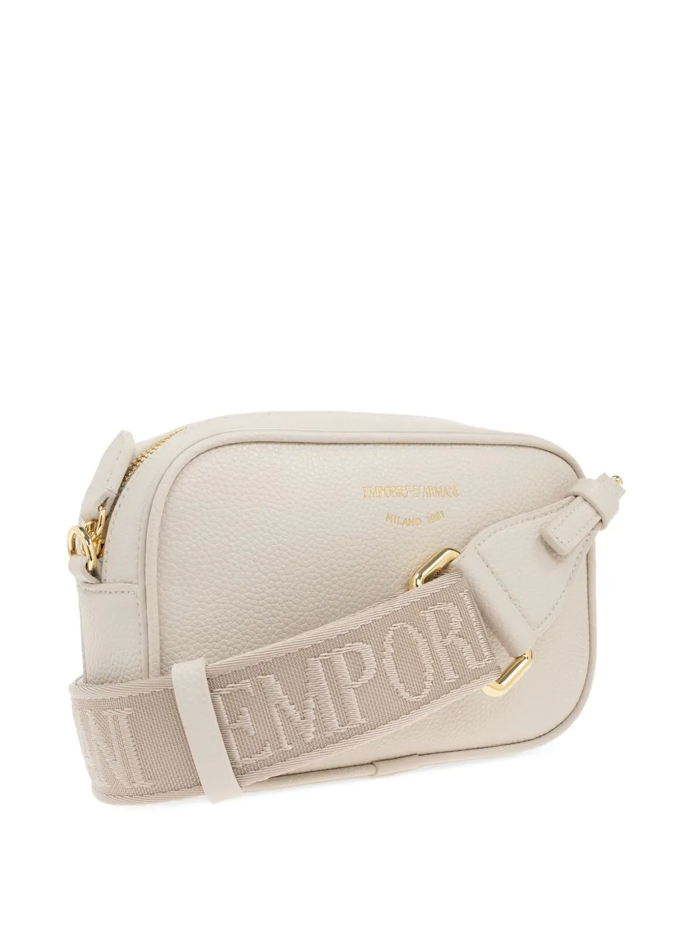 Emporio Armani Crossbodytas met logo-print Beige