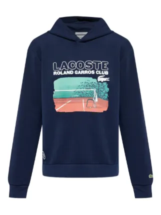 Lacoste x Roland Garros グラフィック パーカー | ブルー Lacoste x Roland Garros グラフィック パーカー | ブルー