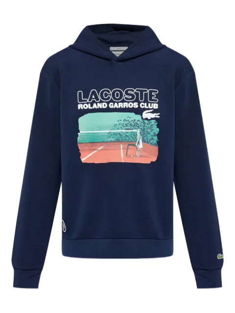 Lacoste x Roland Garros graphic-print hoodie
