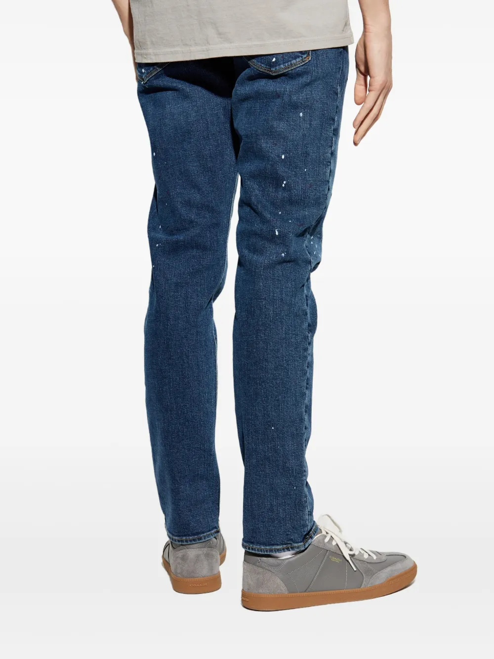 Emporio Armani Jeans met verfspatten Blauw