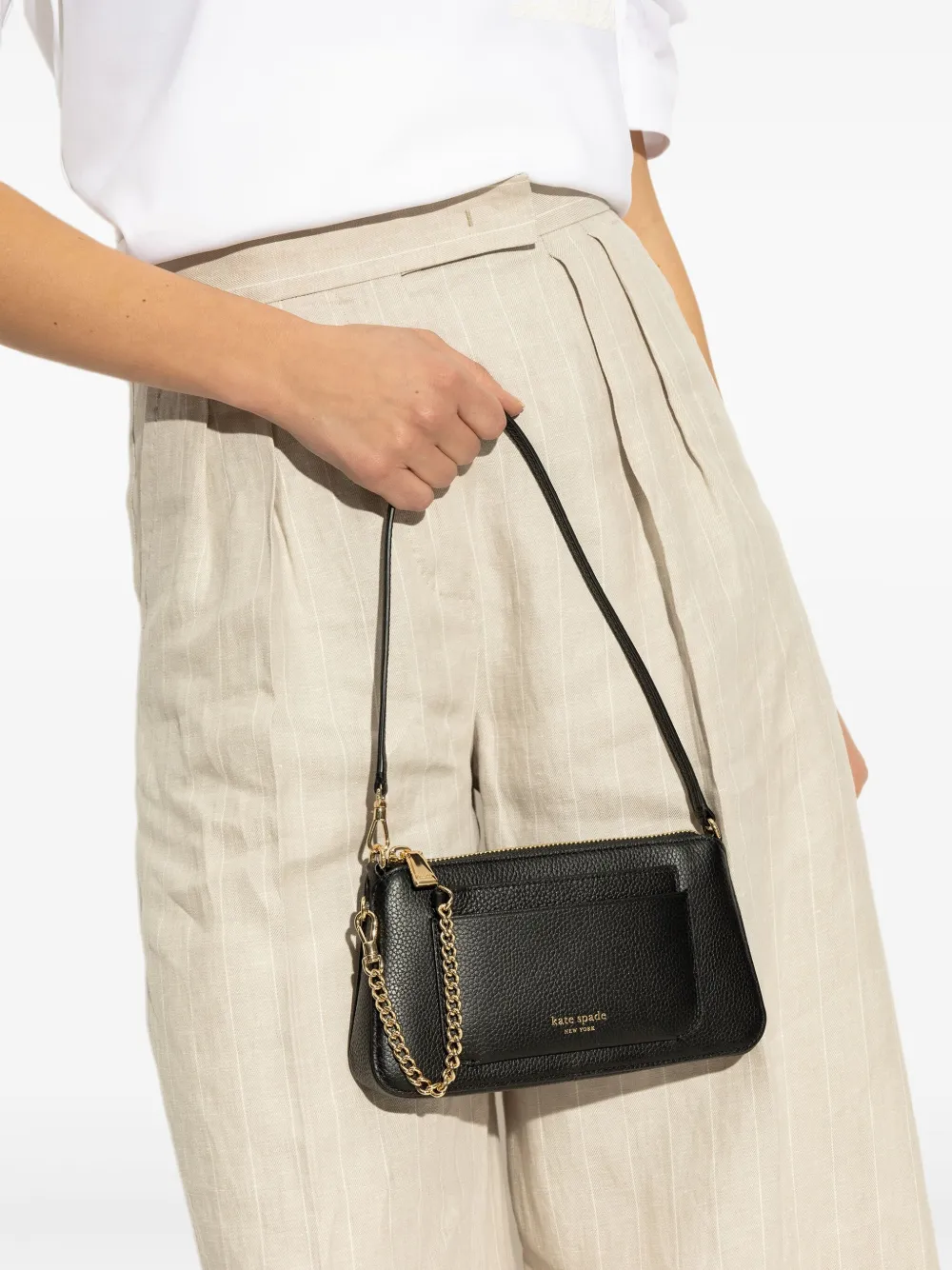 Kate Spade leather shoulder bag - Zwart
