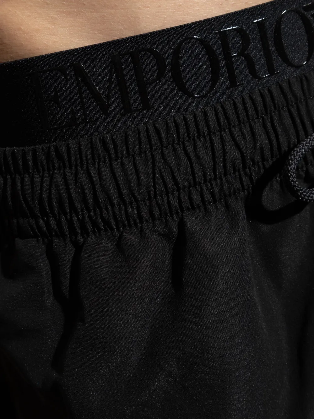 Emporio Armani Zwembroek met logoband Zwart