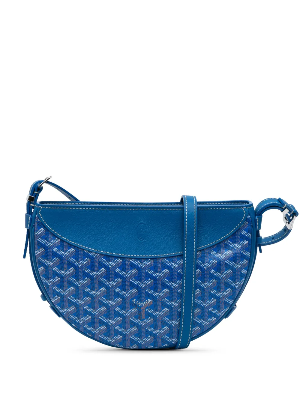 Goyard Pre-Owned 2024 Goyardine Hirondelle crossbody bag - ブルー Goyard Pre-Owned 2024 Goyardine Hirondelle crossbody bag - ブルー