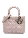Christian Dior Pre-Owned 2016 Medium Pearlescent Lambskin Cannage Lady Dior satchel - Pink