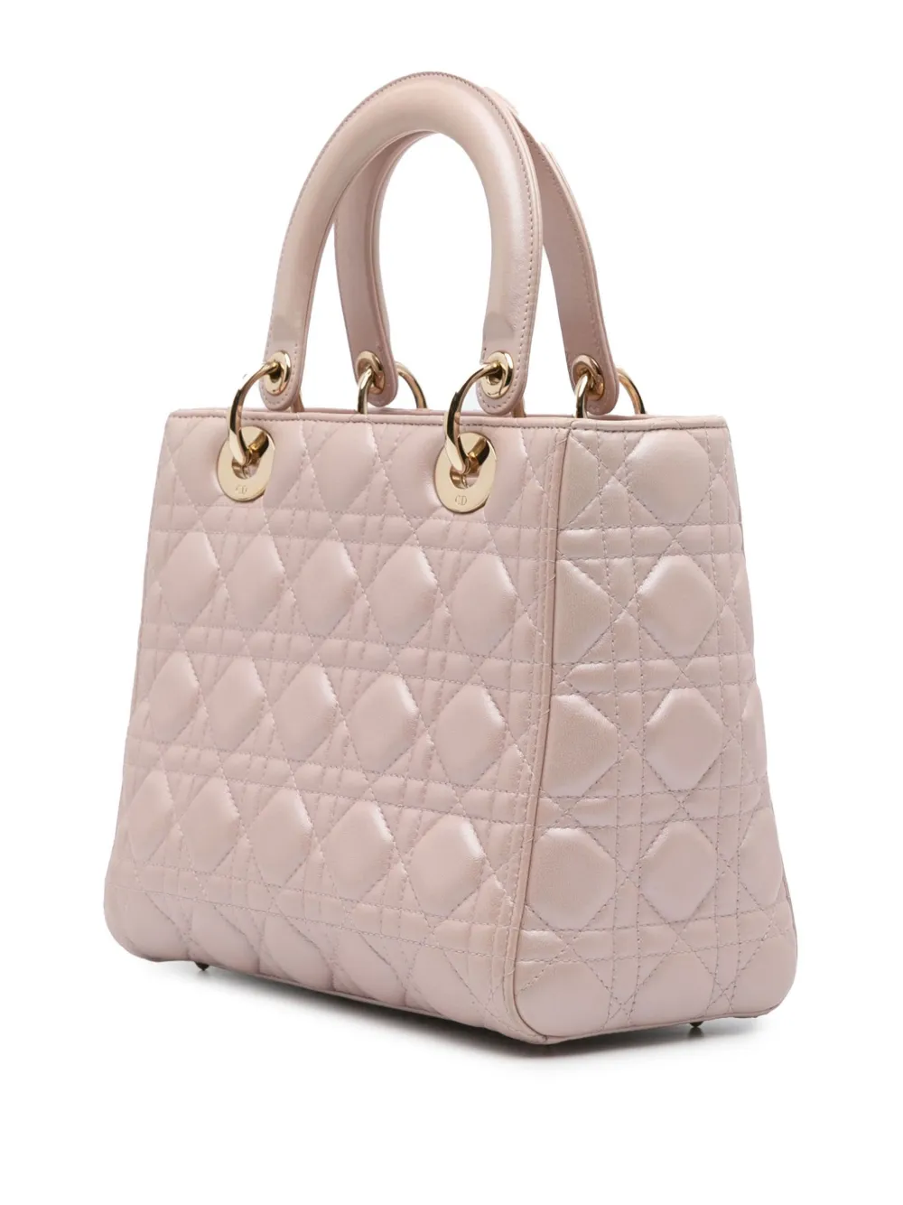 Christian Dior Pre-Owned 2016 Medium Pearlescent Lambskin Cannage Lady Dior satchel | Estilos de archivo | Image 2