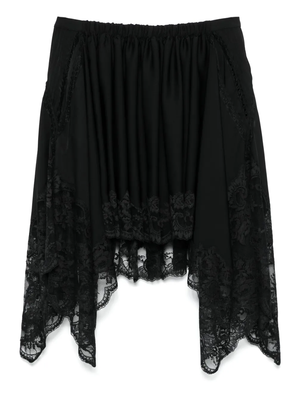 RABANNE ASYMMETRIC MINI SKIRT 