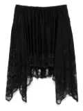 Rabanne asymmetric mini skirt - Black