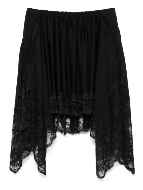 Rabanne asymmetric mini skirt