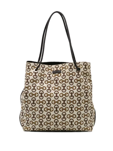 Gucci Pre-Owned 2016-2024 Horsebit Canvas Gifford tote bag