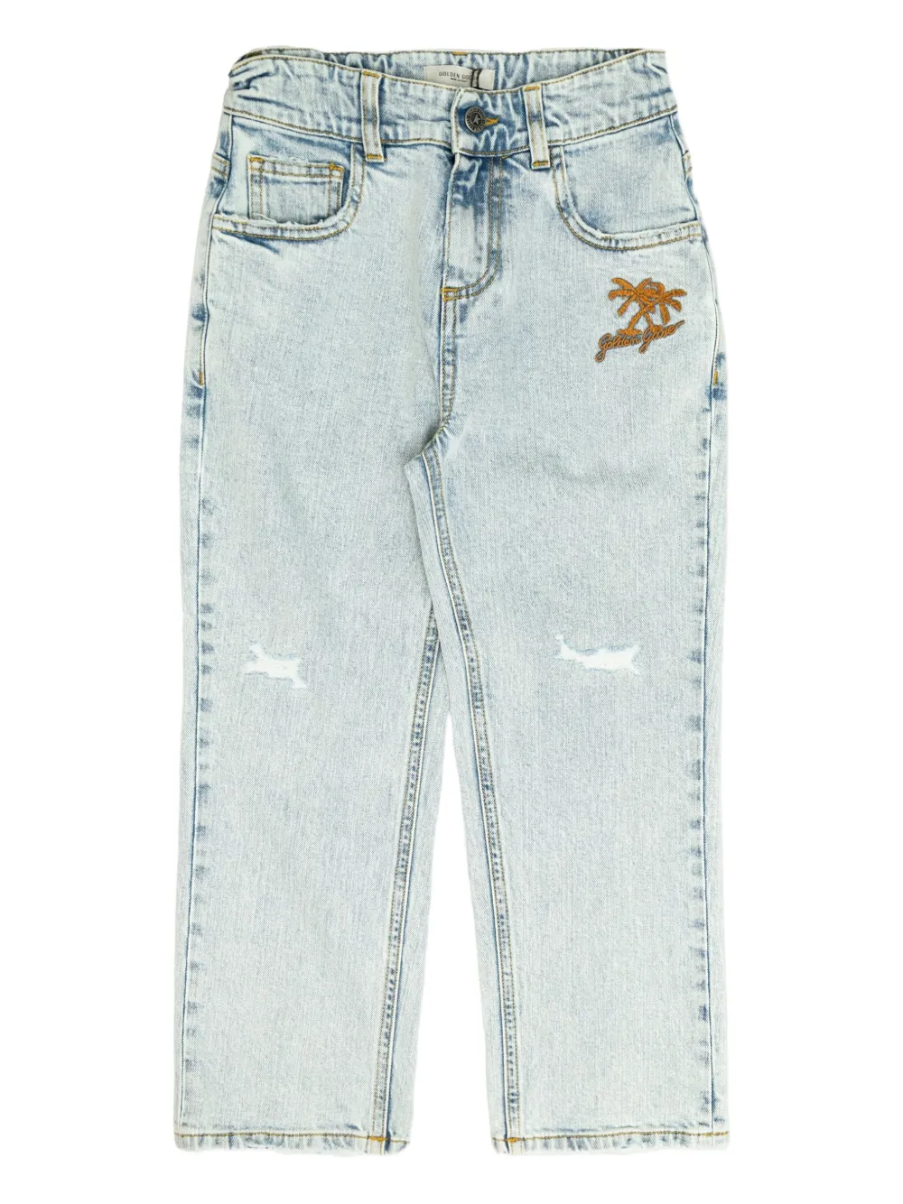 Golden Goose Kids Straight jeans Blauw
