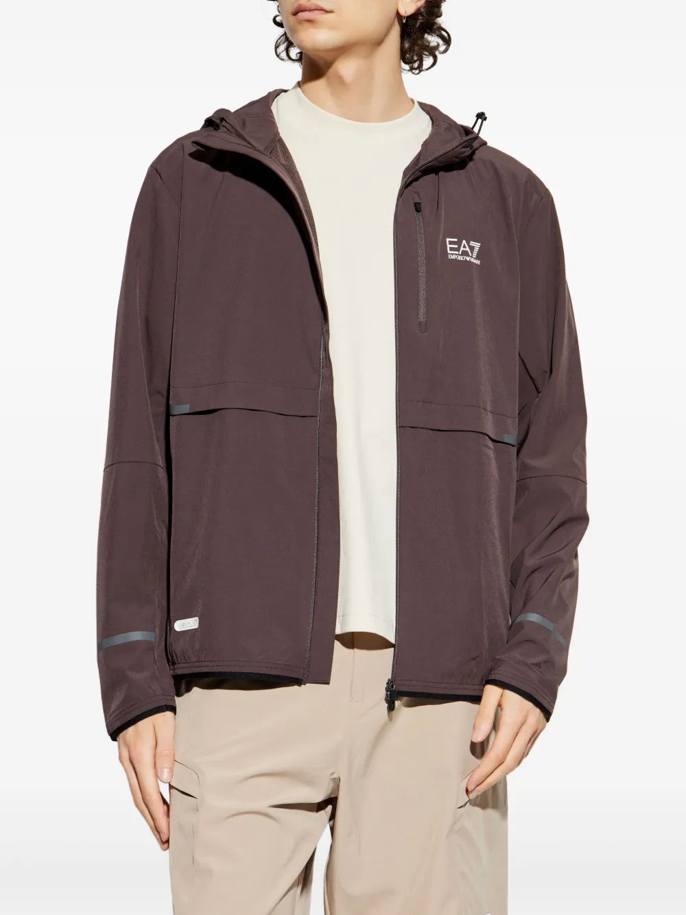 Ea7 Emporio Armani Jack met logoprint Bruin