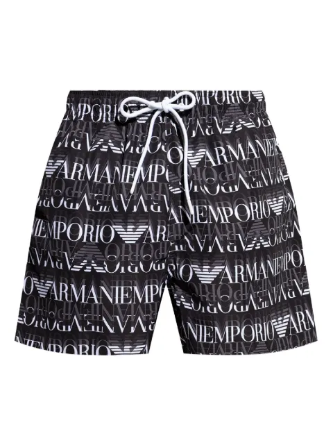 Emporio Armani logo-print swim shorts 