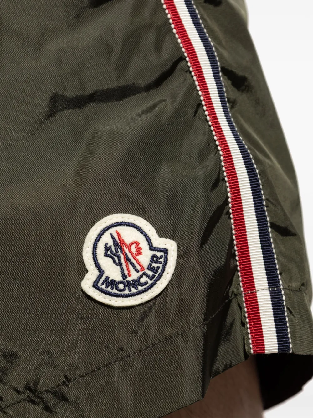Moncler Zwembroek met logopatch Groen