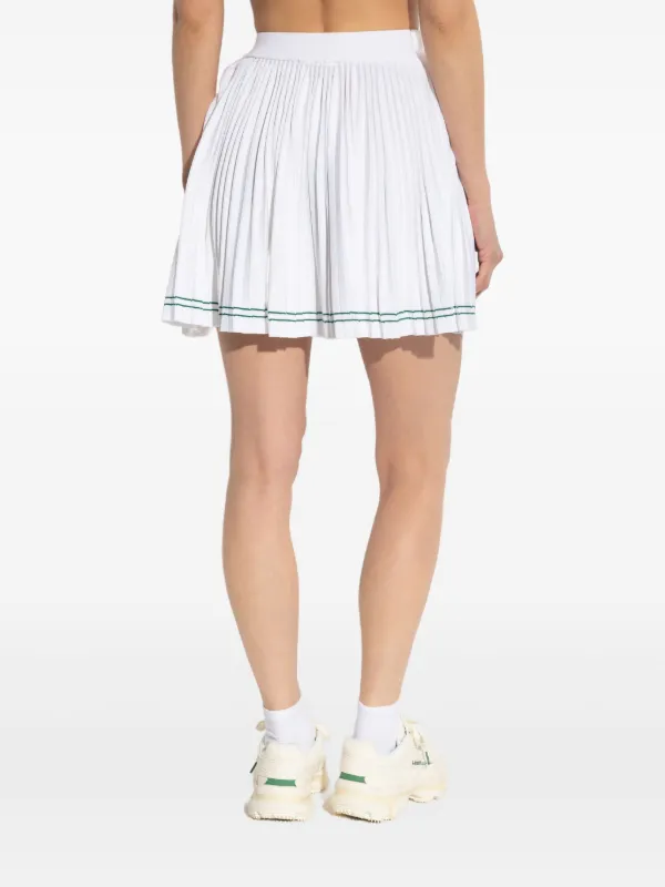 LACOSTE ホワイト プリーツスカート Lacoste プリーツ スカート | ホワイト | FARFETCH JP