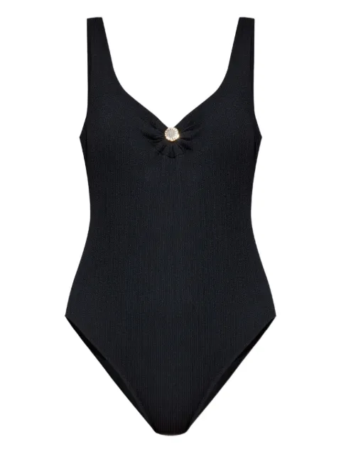 Emporio Armani appliqué-logo swimsuit