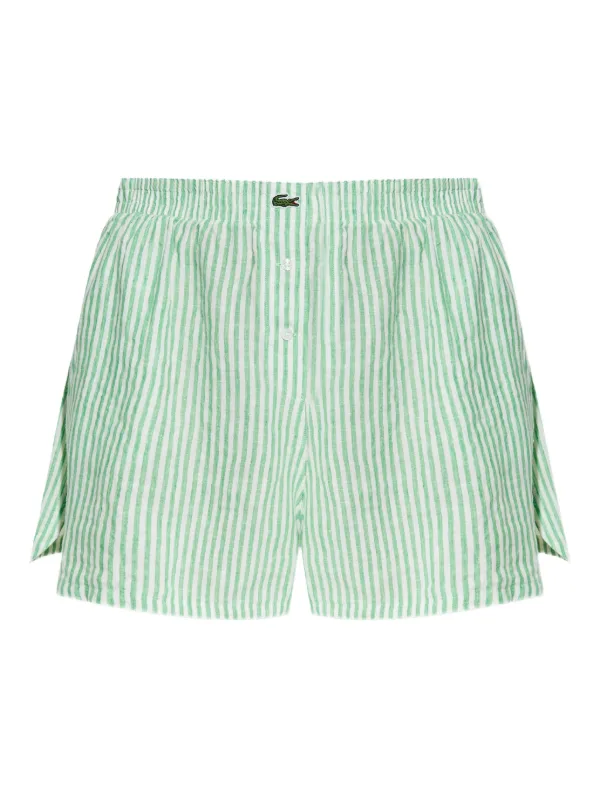 Lacoste ストライプ ショートパンツ | グリーン | FARFETCH JP