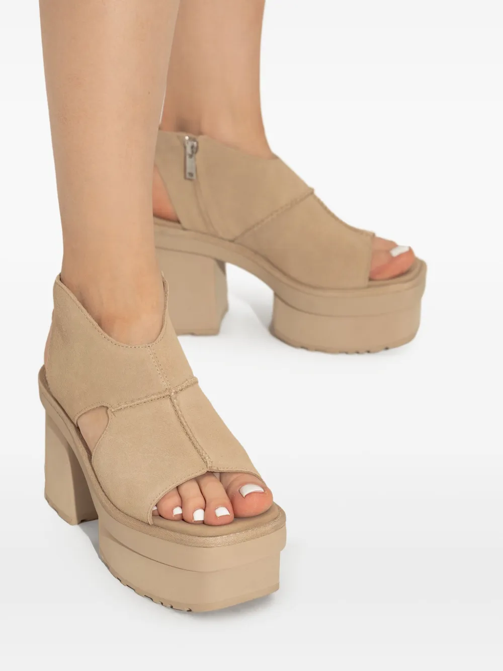 UGG 80mm New Heights Platform Sandals | Neutrals | FARFETCH