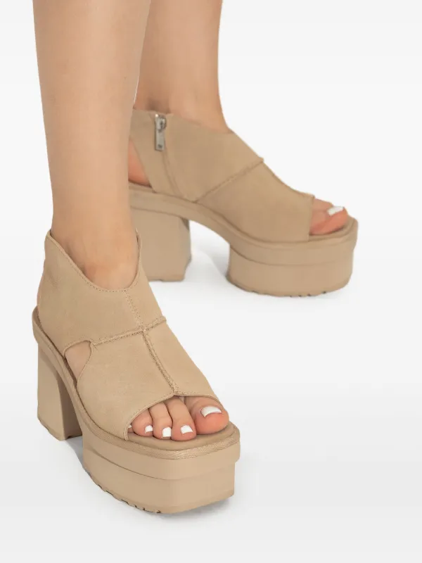 UGG 80mm New Heights Platform Sandals | Neutrals | FARFETCH
