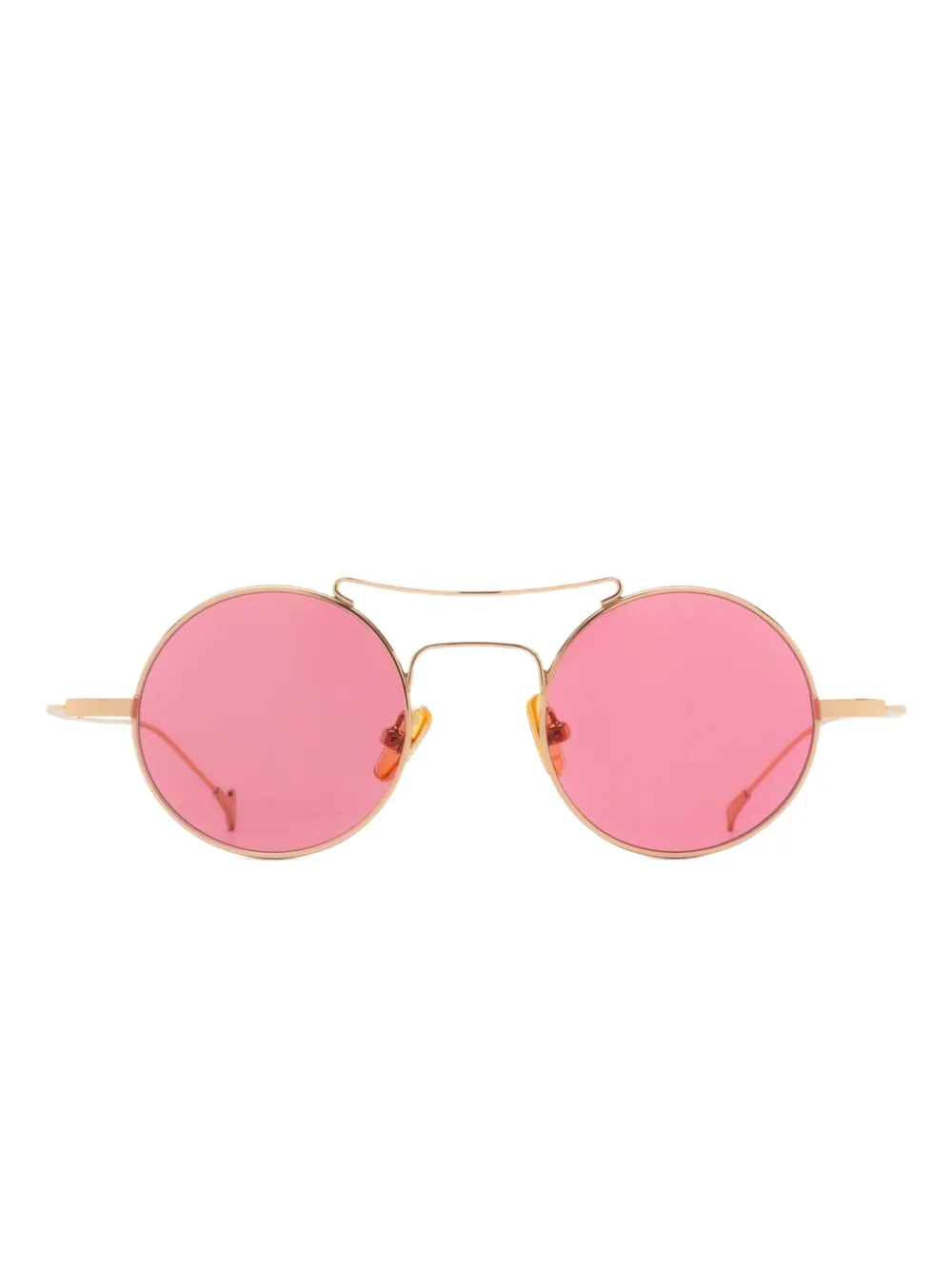 Eyepetizer round-frame metal sunglasses | Gold | Image 1