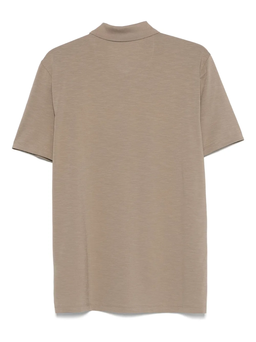 HUGO mélange-effect polo shirt - Groen