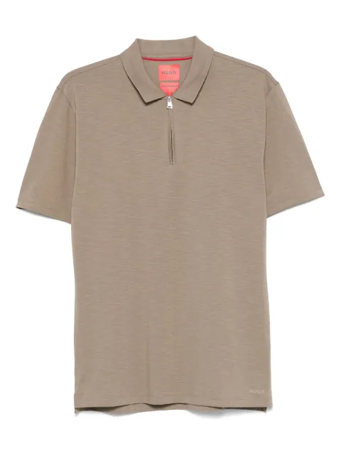 HUGO mélange-effect polo shirt