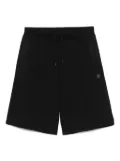 HUGO zigzag stitching-detail shorts - Black