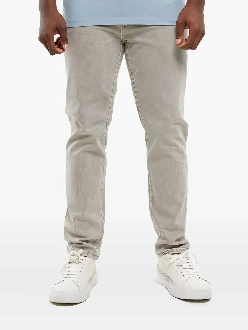 HUGO Jeans met logopatch - Grijs