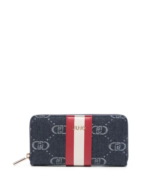 LIU JO jacquard zip-around wallet