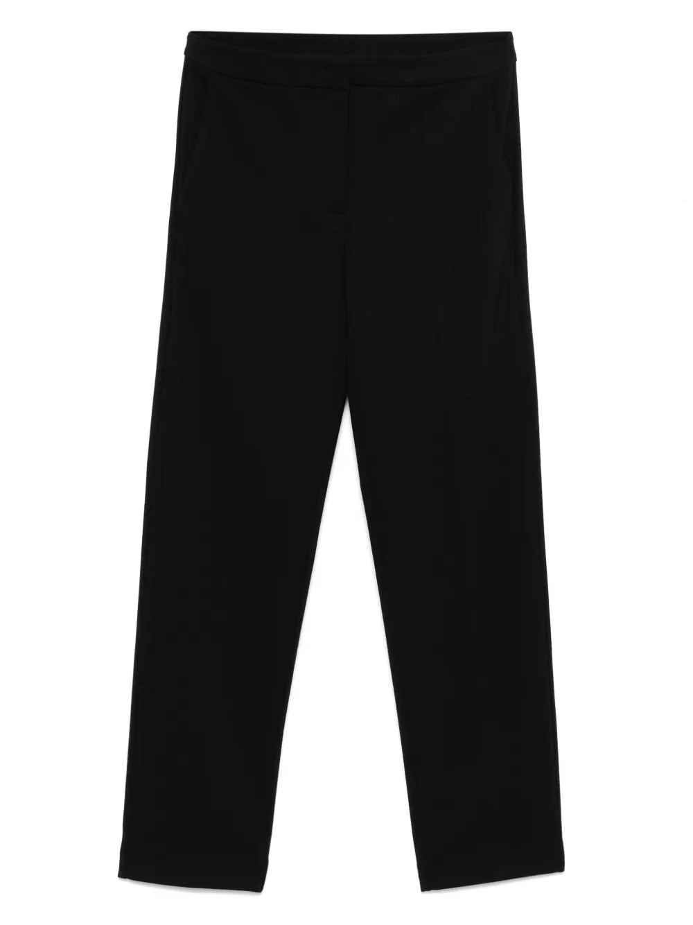 TWINSET Broek met logoplakkaat Zwart