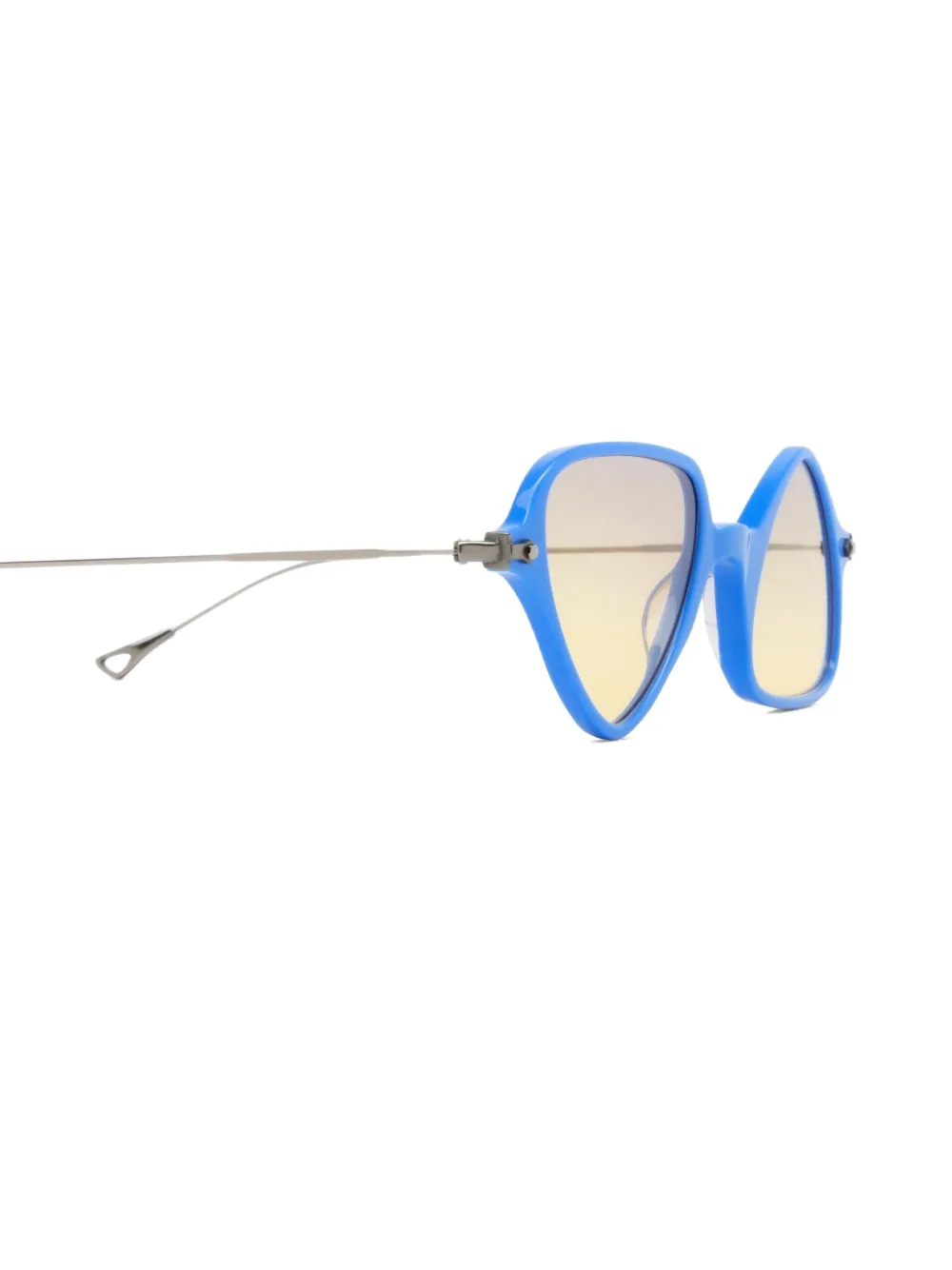 Eyepetizer Zonnebril met geometrisch montuur Blauw