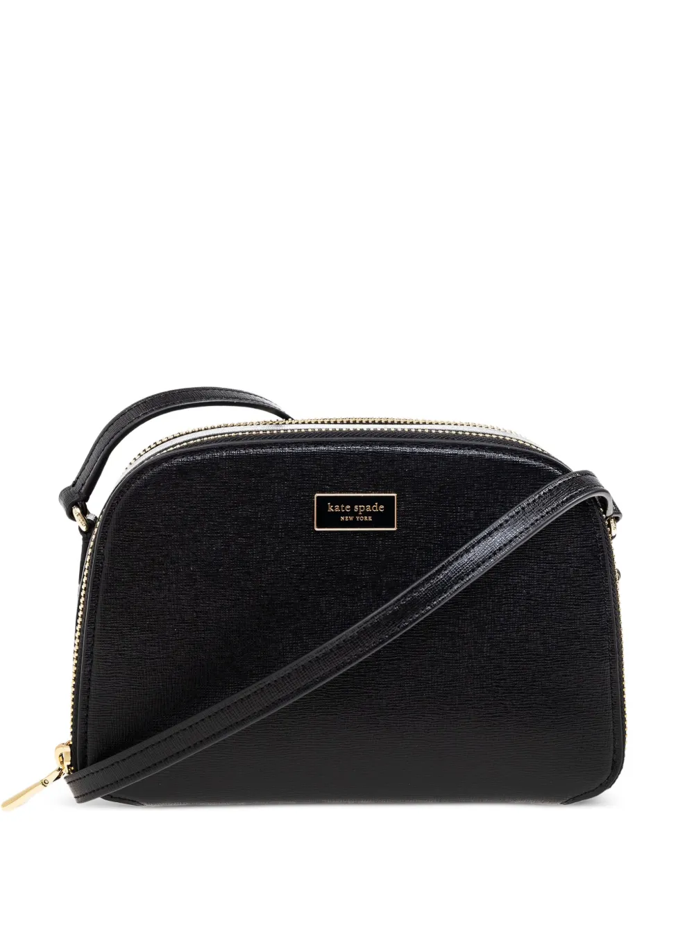 Kate Spade レザー ショルダーバッグ - ブラック Kate Spade レザー ショルダーバッグ - ブラック
