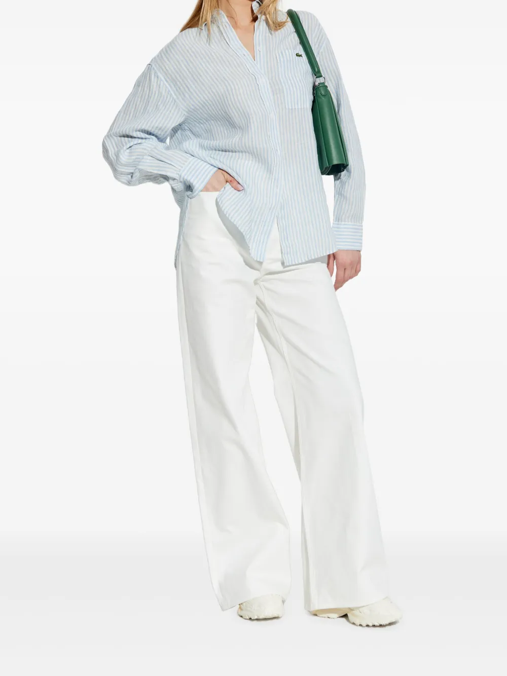 Lacoste striped shirt - Blauw