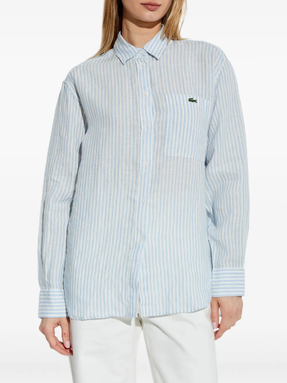 Lacoste Gestreept blouse Blauw