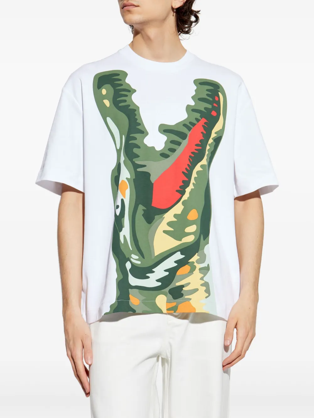 Lacoste Katoenen T-shirt Wit