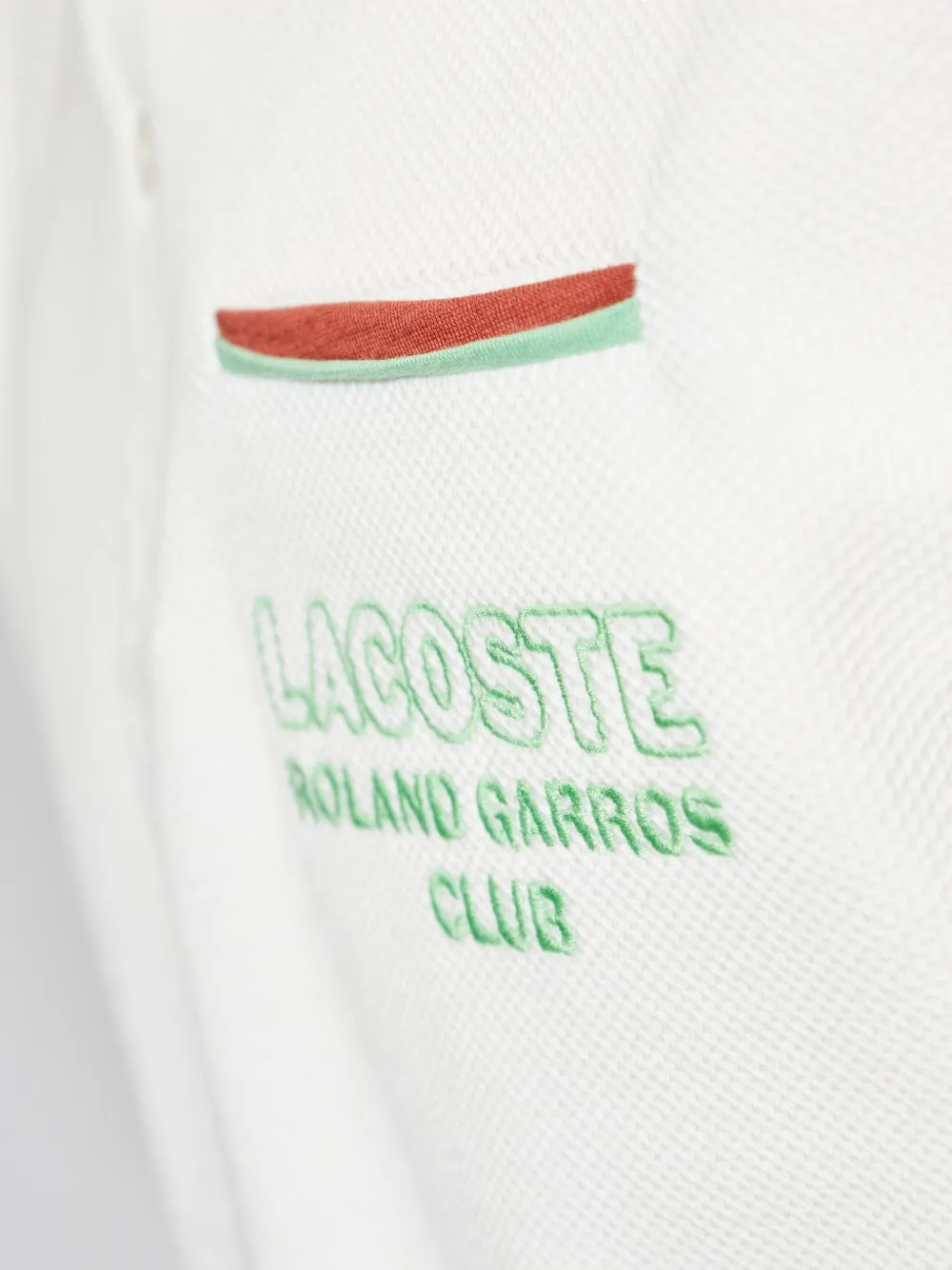 Lacoste Poloshirt met geborduurd logo Wit