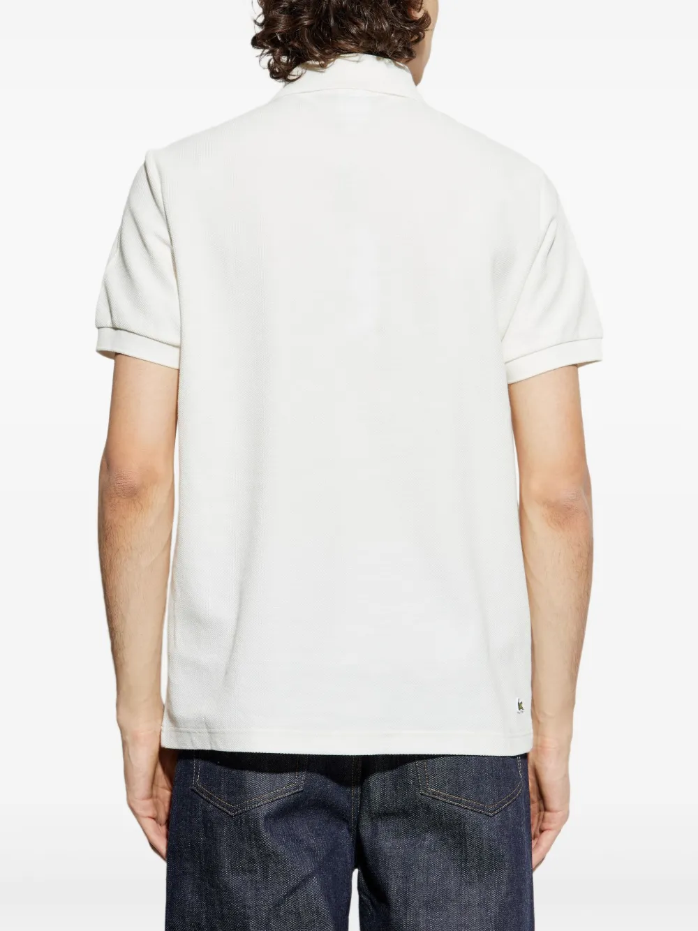 Lacoste Poloshirt met geborduurd logo Wit