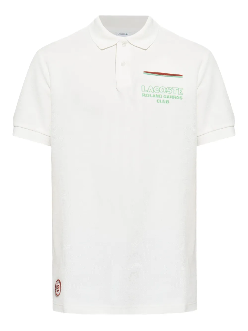 Lacoste Poloshirt met geborduurd logo Wit