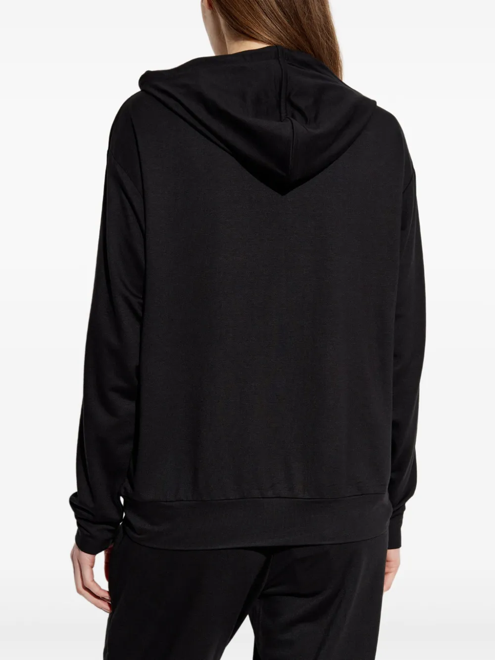 Emporio Armani Lounge hoodie met geborduurd logo Zwart