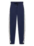 Moncler striped track pants - Blue