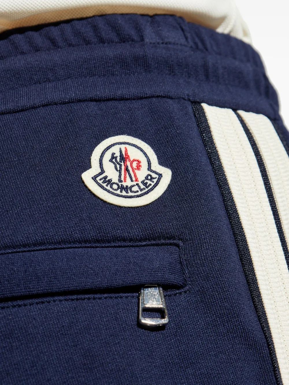 Moncler Gestreepte trainingsbroek Blauw