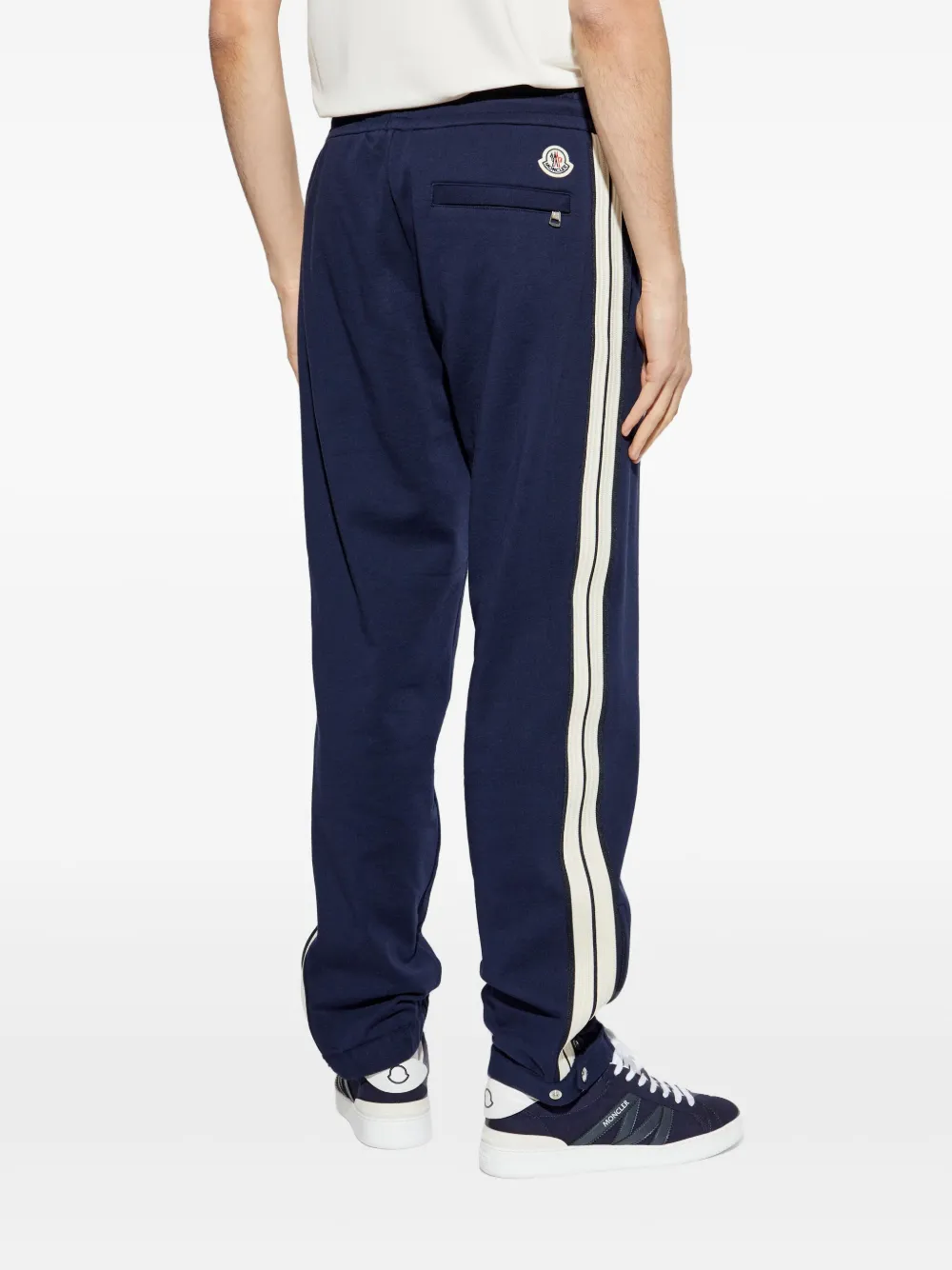 Moncler Gestreepte trainingsbroek Blauw