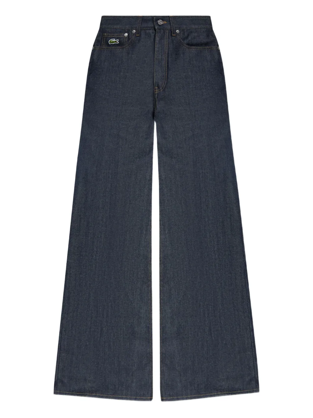high-waisted jeans