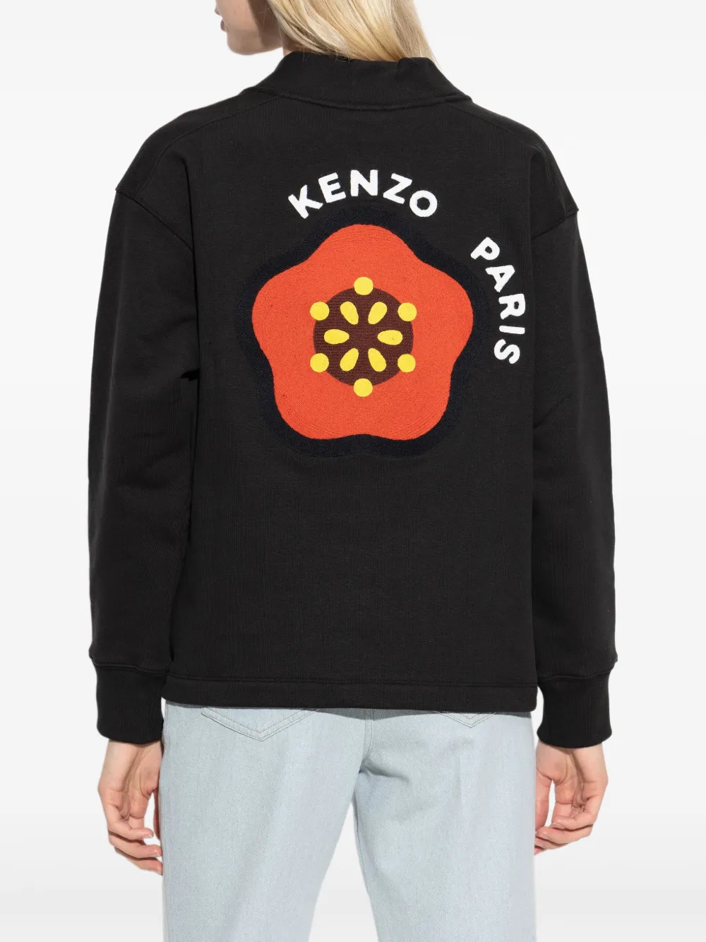 Kenzo Sweater met logo Zwart